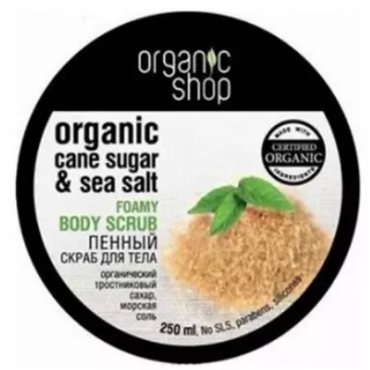 Organic Shop -  Organic Shop Scrub do ciała - Cukier trzcinowy i sól morska, 250 ml 